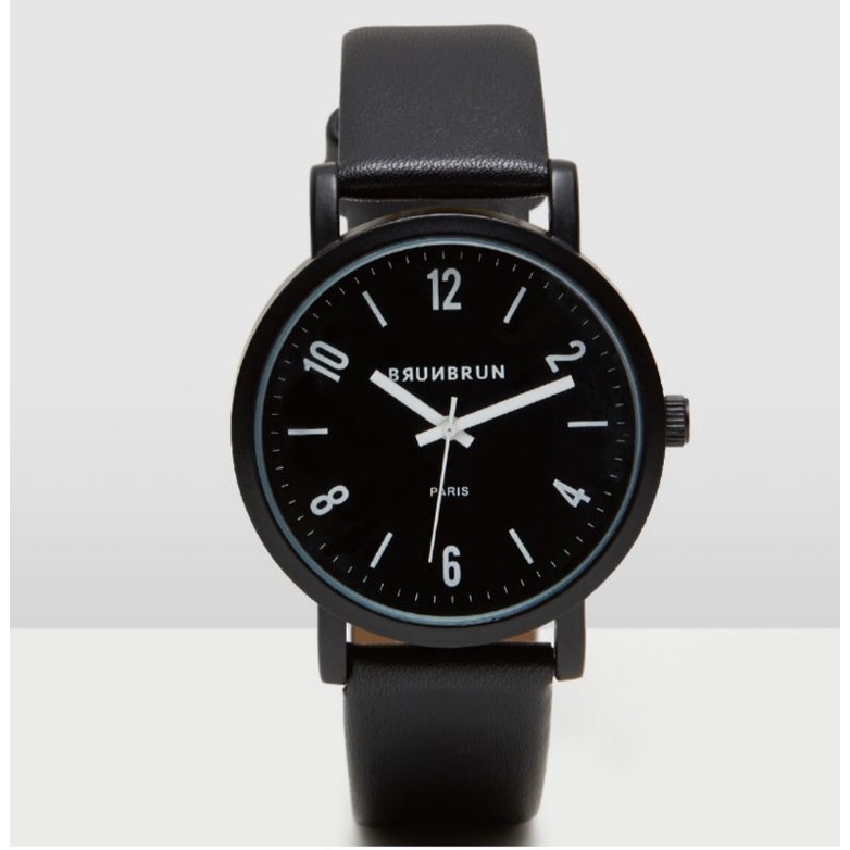 BRUNBRUN PARIS JAM TANGAN NATHAN BLACK