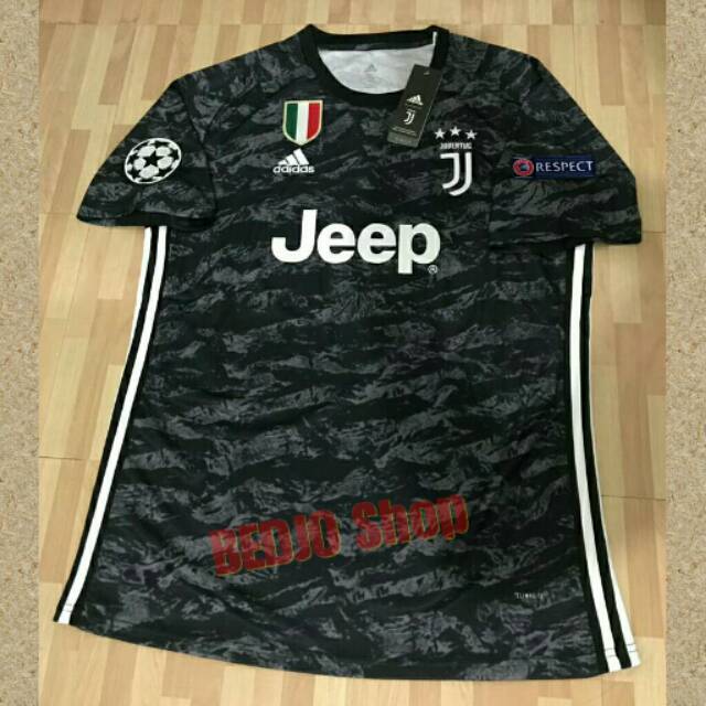 Jersey Kiper JUVENTUS Hitam 2019-2020 OFFICIAL