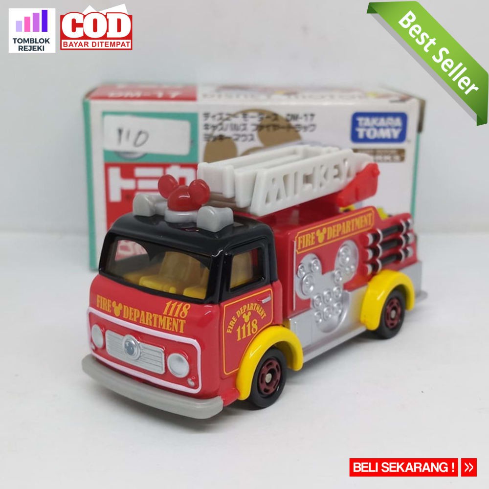 [PROMO]Tomica Disney Motor DM-17 Capsals Fire Truck Mickey Mous Takara Tomy