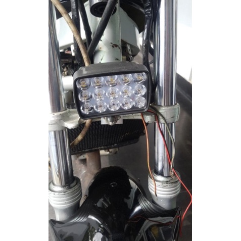 Lampu Tembak Sorot  Firing Light Lamp LED 15 Mata Motor Mobil Murah Terang Universal