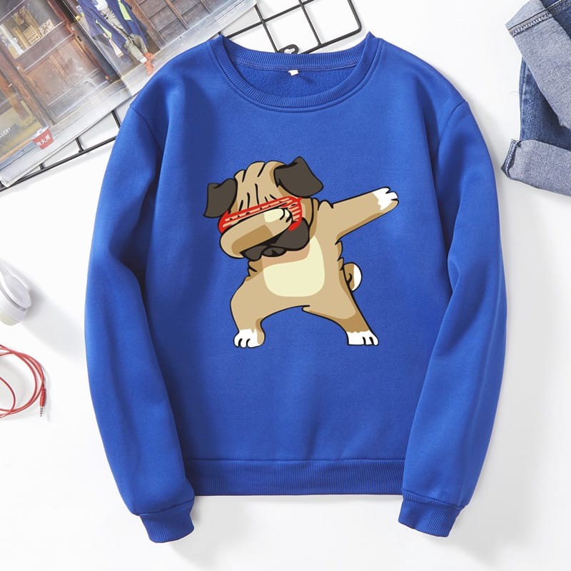 TokoMilkan - Sweater Anak Laki-Laki DOGGY SPIKE | Sweater Anak COWO Bahan Baby Terry Umur 1-7 tahun