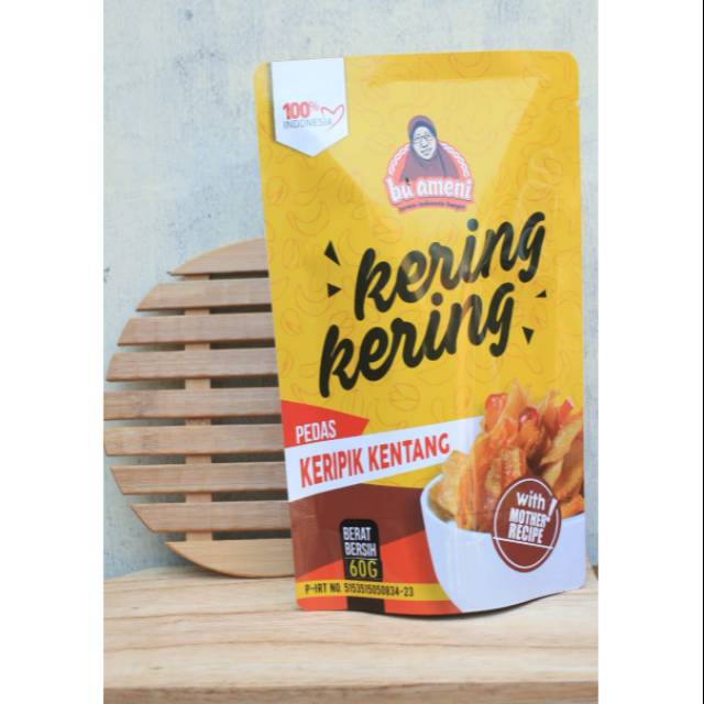 

Keribg kering keripik kentang bu ameni