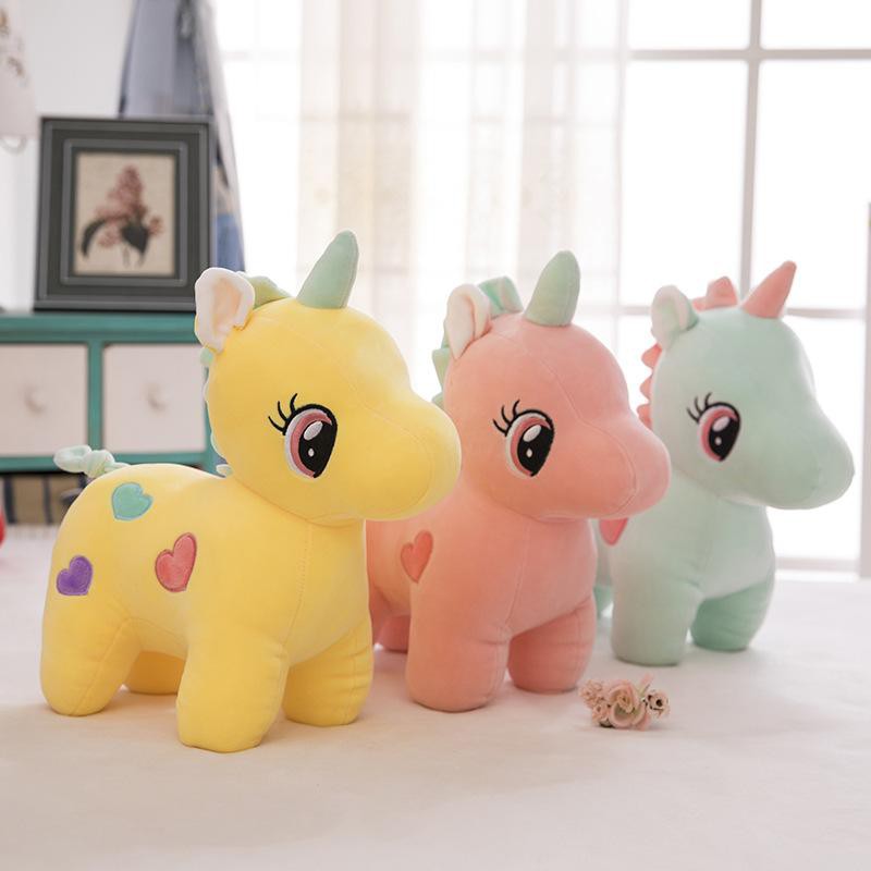 Boneka unicorn soft 30cm animal kuda pony animal