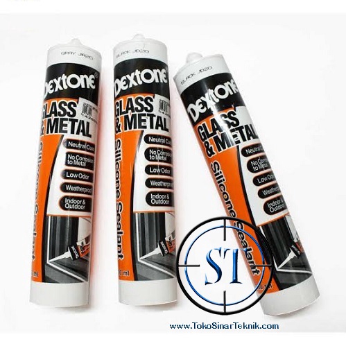 Clear Lem Dextone Silicon Sealant Neutral Glass &amp; Metal Lem Kaca keramik Marmer Alumunium Kaca Kamar Mandi Warna Bening