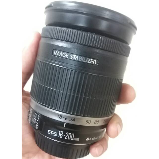 Lensa tele canon 18-200mm