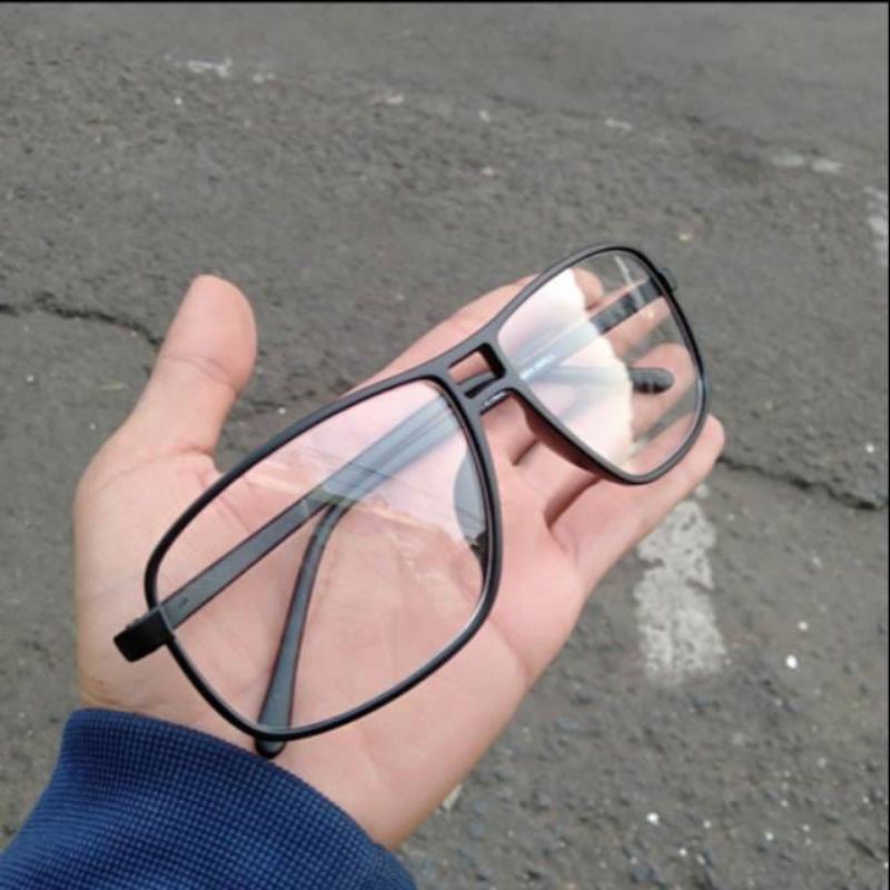 frame kacamata pria lensa normal/kacamata gaya lensa normal