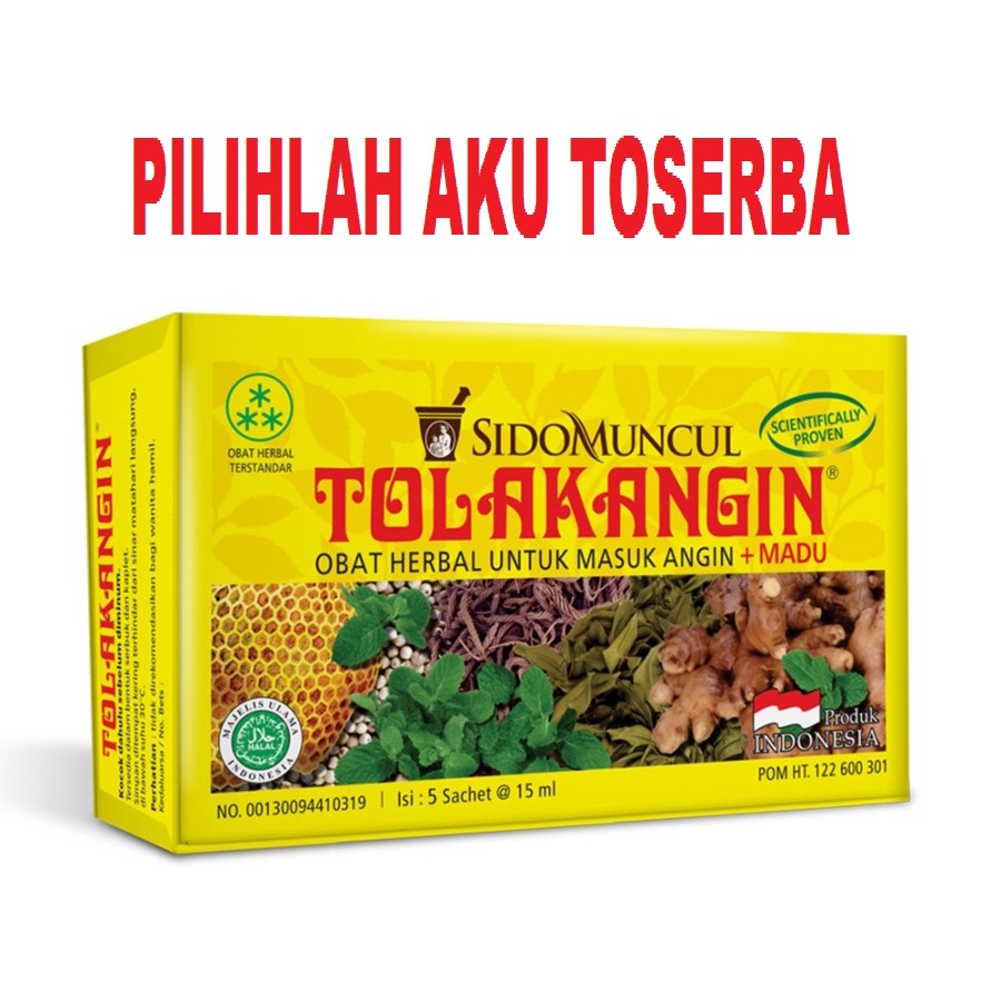 TOLAK ANGIN CAIR SIDOMUNCUL ISI 5 SACHET - ( HARGA 1 DUS ISI 72 BOX )