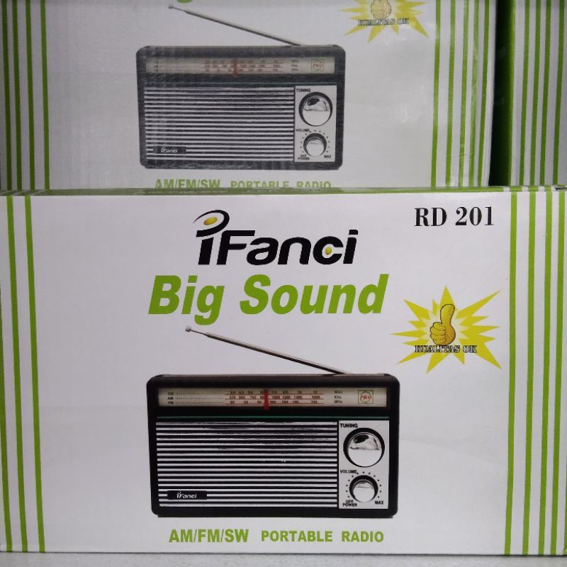 Radio FM-AM-SW Model Kuno Jadul Portable Baterai dan Listrik