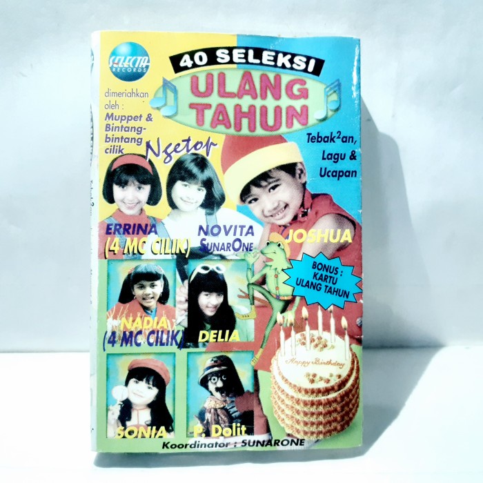 Kaset Audio Tape Pita 40 Seleksi Ulang Tahun