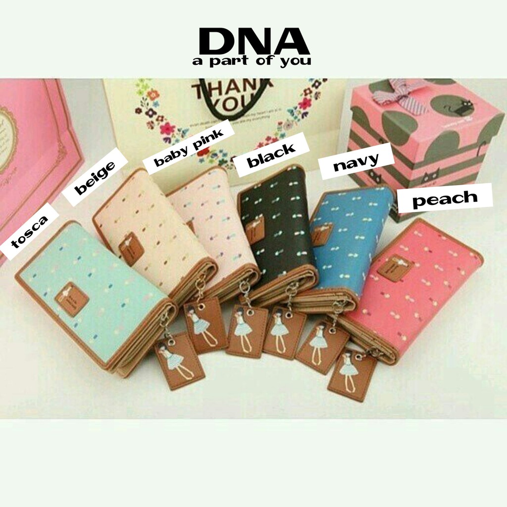 2023 Dompet Pria Wanita Panjang Bahan PU Leather Premium