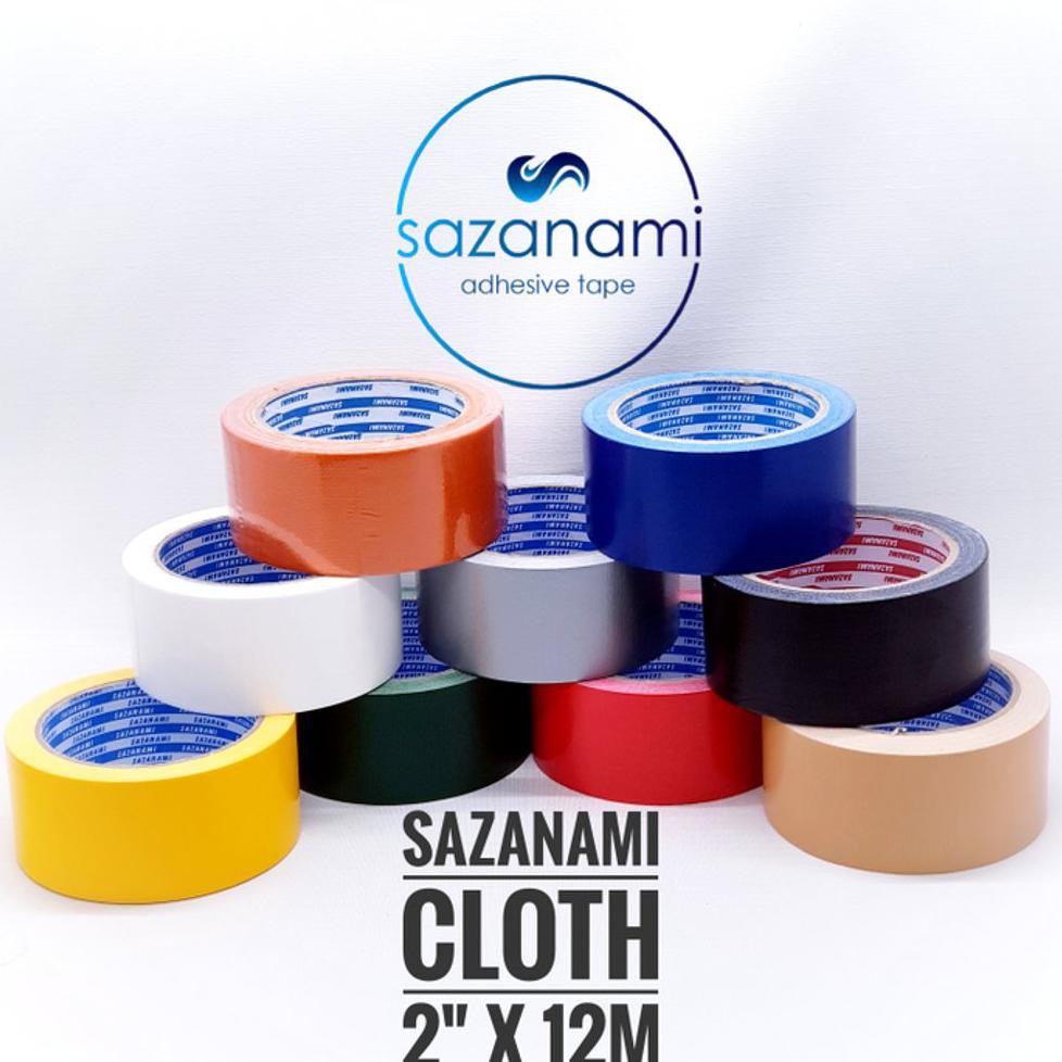 

DISCOUNT 1 Box Lakban Kain 2 Inch x 12m Sazanami Cloth Tape Warna khusus GOJEK Putih BEST SELLER