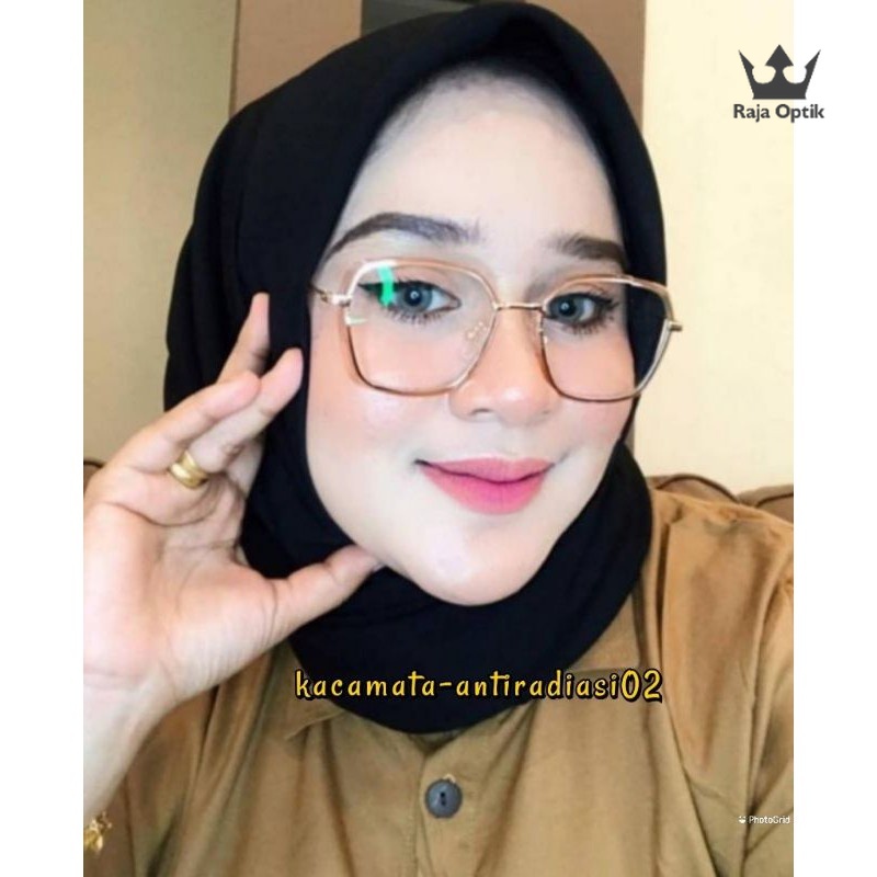 Raja Optik  Kacamata Wanita  Kacamata Photocromic  Kacamata Minus Anti Radiasi Photocrhomic PREMIUM