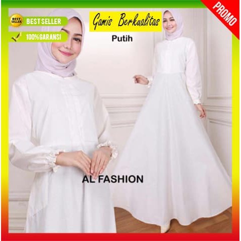 BAJU GAMIS WANITA TERBARU SYARI PESTA MAXI POLOS BALOTELLI MAXMARA 03  ER-65