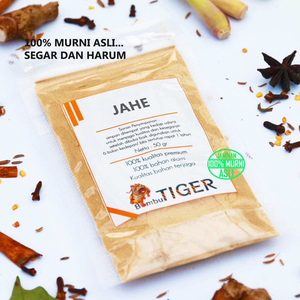 JAHE BUBUK - Ginger Powder / Murni Kualitas Premium / Bumbu Tiger