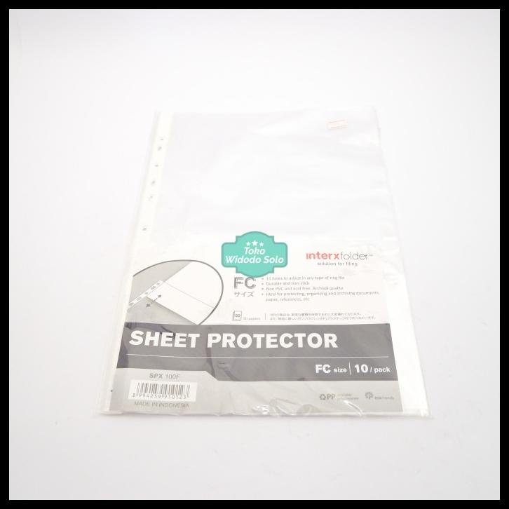 

Sheet Protector Folio Interxfolder Spx 100F 1 Pack Isi 10 Lembar