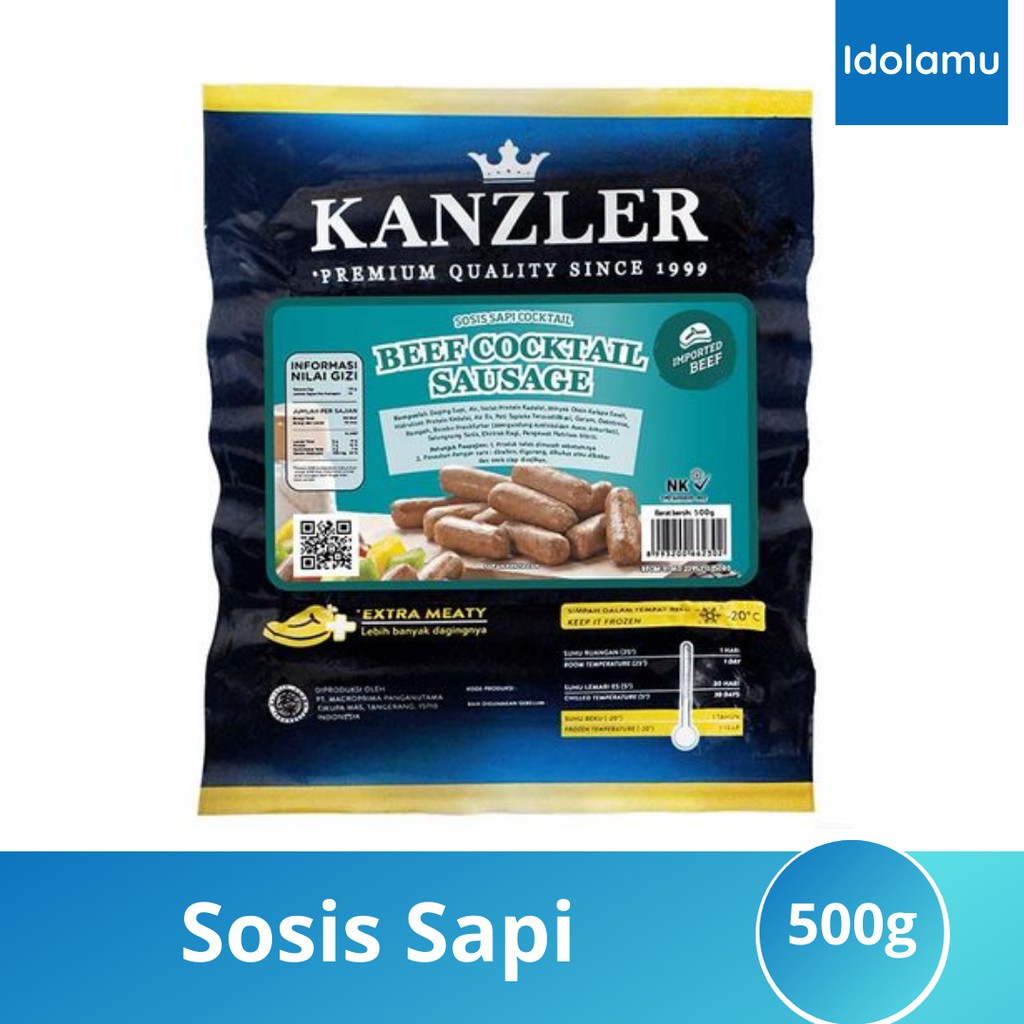 

Kanzler sosis beef cocktail 500 gr