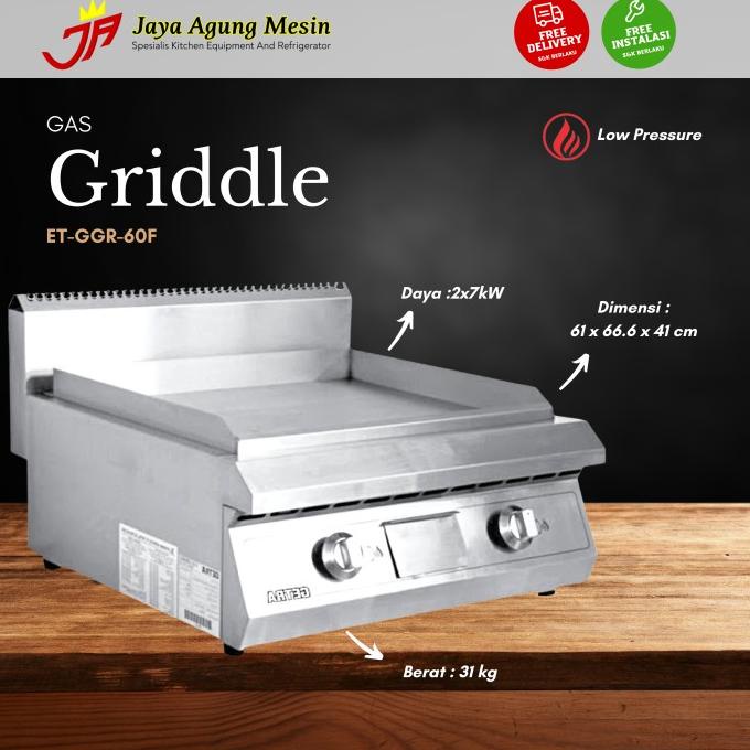 """] GETRA ET GGR 60F - GAS FULL FLAT GRIDDLE - Promo