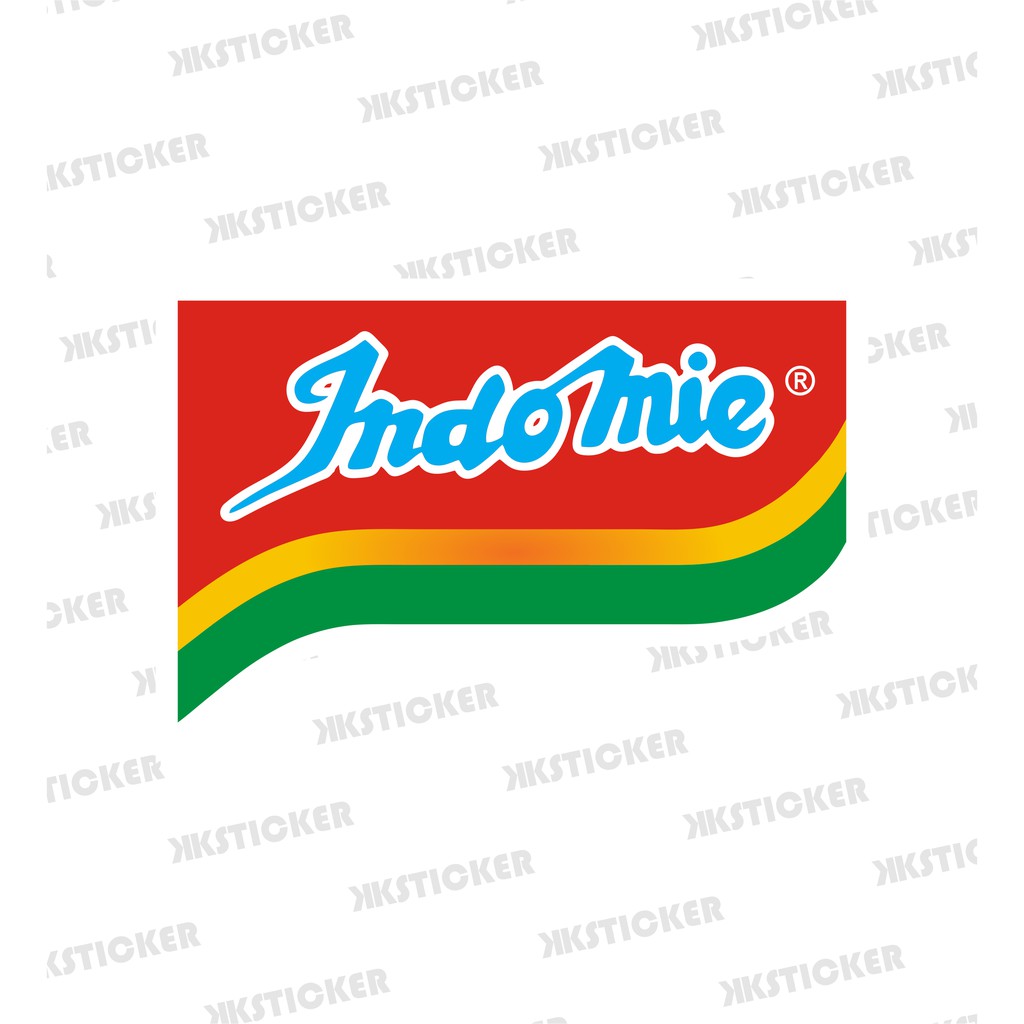 

Sticker Indomie | Stiker Vinyl Anti air + Laminasi