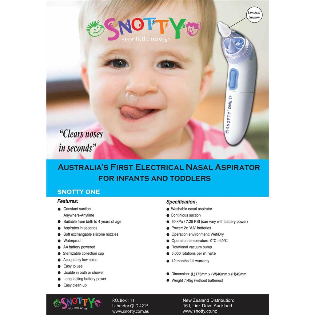 snotty nose aspirator