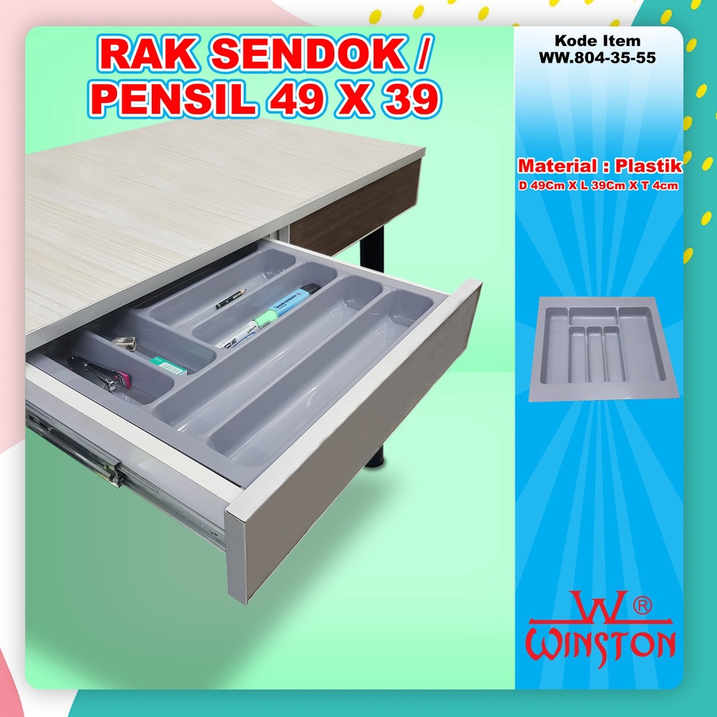 Rak Sendok Plastik Laci Kabinet for Kitchen Set 40 cm