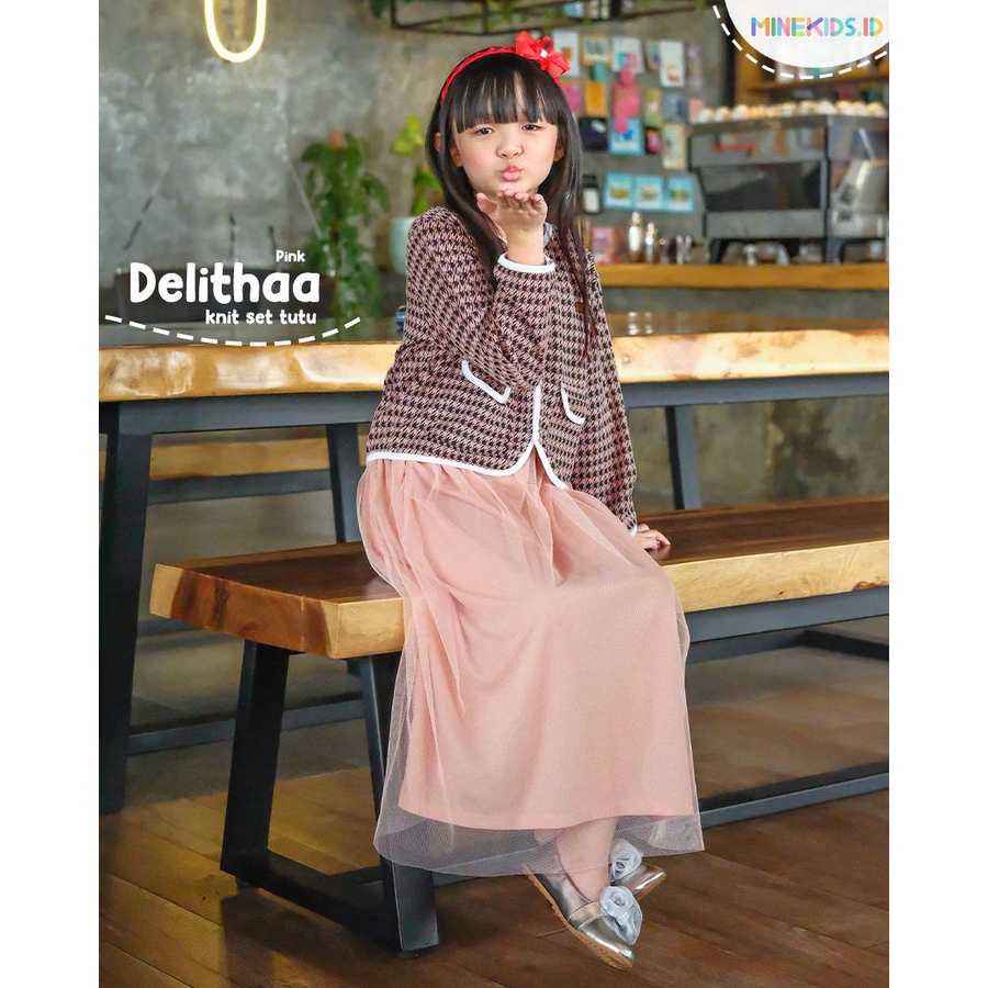 Setelan Rok anak Delitaa Rok Tule by Minekids