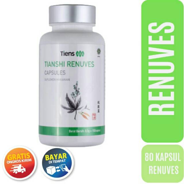 Tiens / Tianshi Renuves Capsules Isi 80 Kapsul 100% Original | Antioksidan