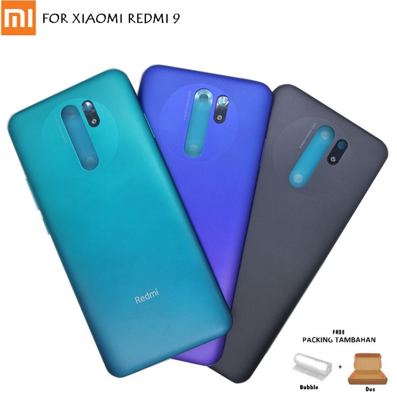 Backdoor Back Casing Back Cover Tutupan Baterai Belakang Xiaomi Redmi 9