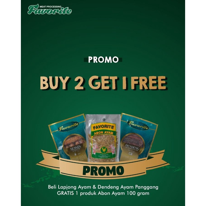 

Promo Bundling Lapjong ayam dan Dendeng ayam panggang