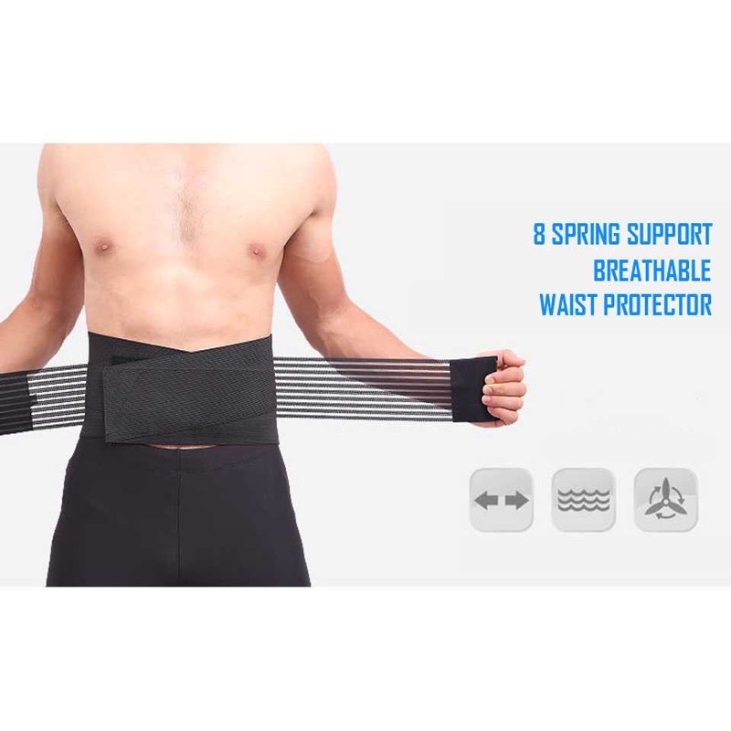 Pelindung Pinggang Lumbar Support Waist Back Pain Brace Belt A-7992