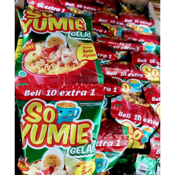 So Yumie Gelas 30gr x 10 pcs