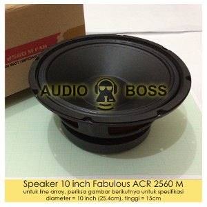 Speaker ACR 10 inch Fabulous 2560 ACR 10 inch Fabulous   10 innch Fabulus 2560  Diskon