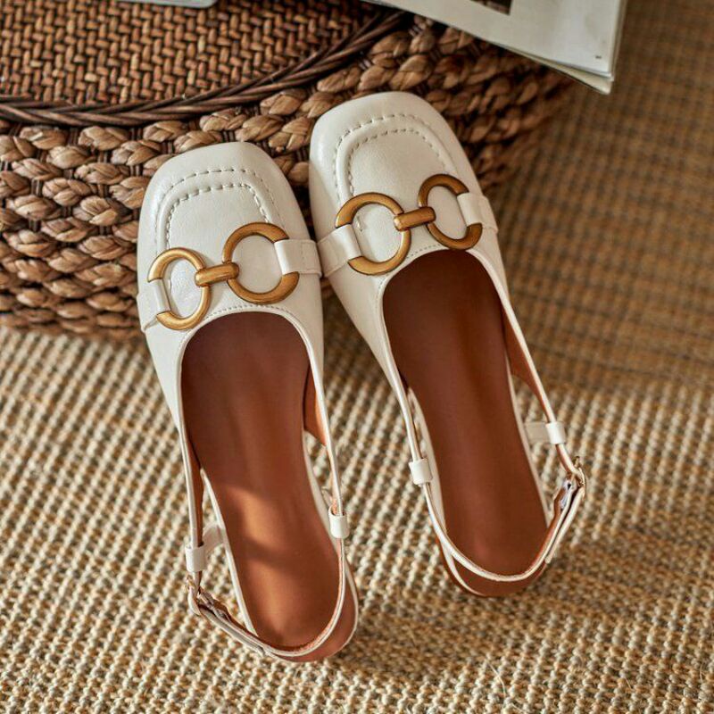 AGI0621 Sandal Tali Wanita Fashion Import Ballerina Simple Sling Back Ready Jakarta Bisa COD (With Box)