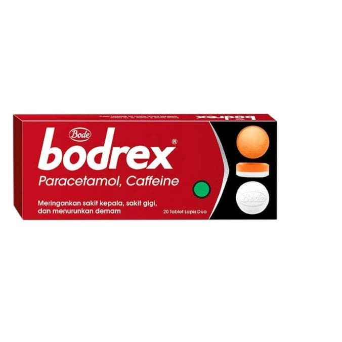 

Bodrex paracetamol 20 tablet / 1 kotak