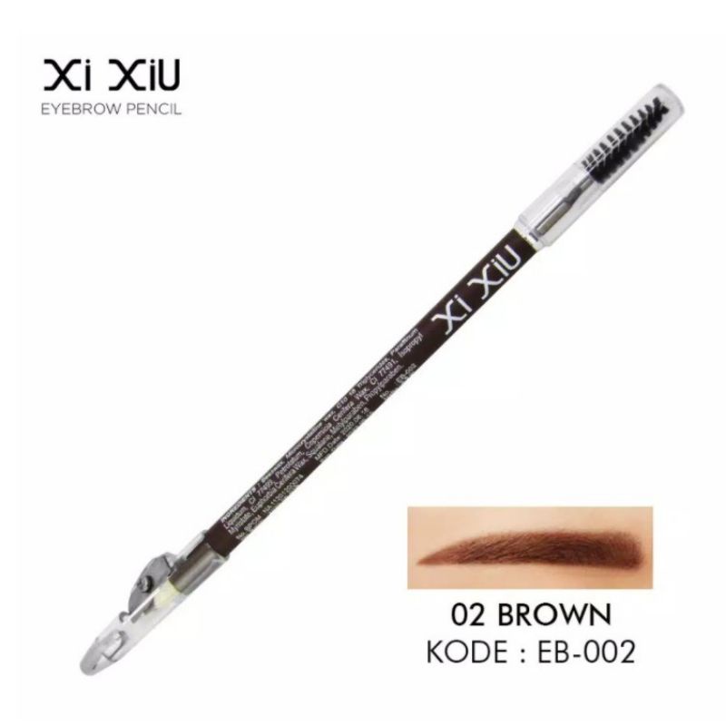 Xi Xiu Eyebrow Pencil | XIXiU Pensil Alis 2 in 1 Eye Brow/Pensil Alis Mata