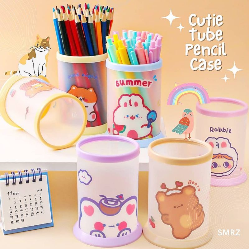 

Cutie Tube Pencil Case - Tempat Kotak Pensil Tabung Lucu / Penyimpanan Alat Tulis