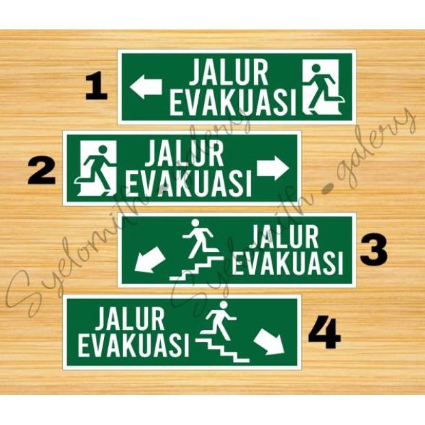 

PROMO MURAH STIKER JALUR EVAKUASI WATERPROOF/ STIKER EMERGENCY EXIT 4092 ㅑ