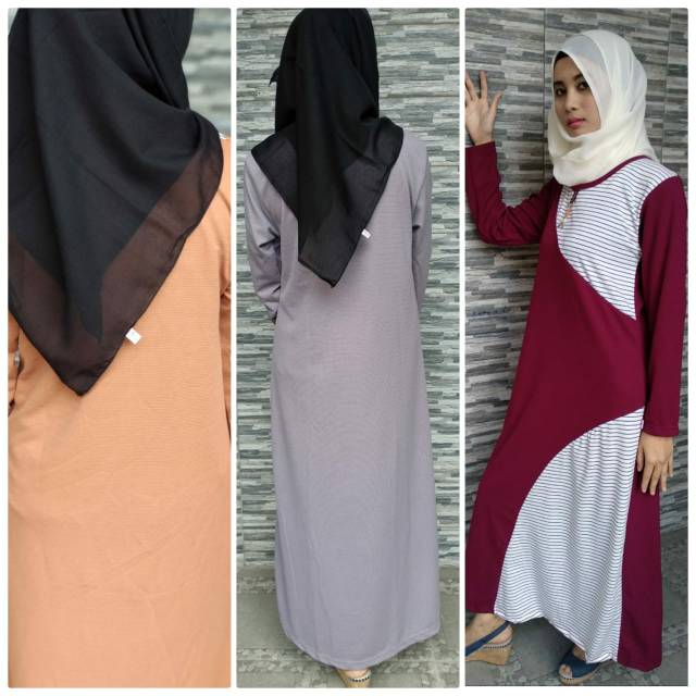 Gamis Kaos Babyterry - Gamis Modern