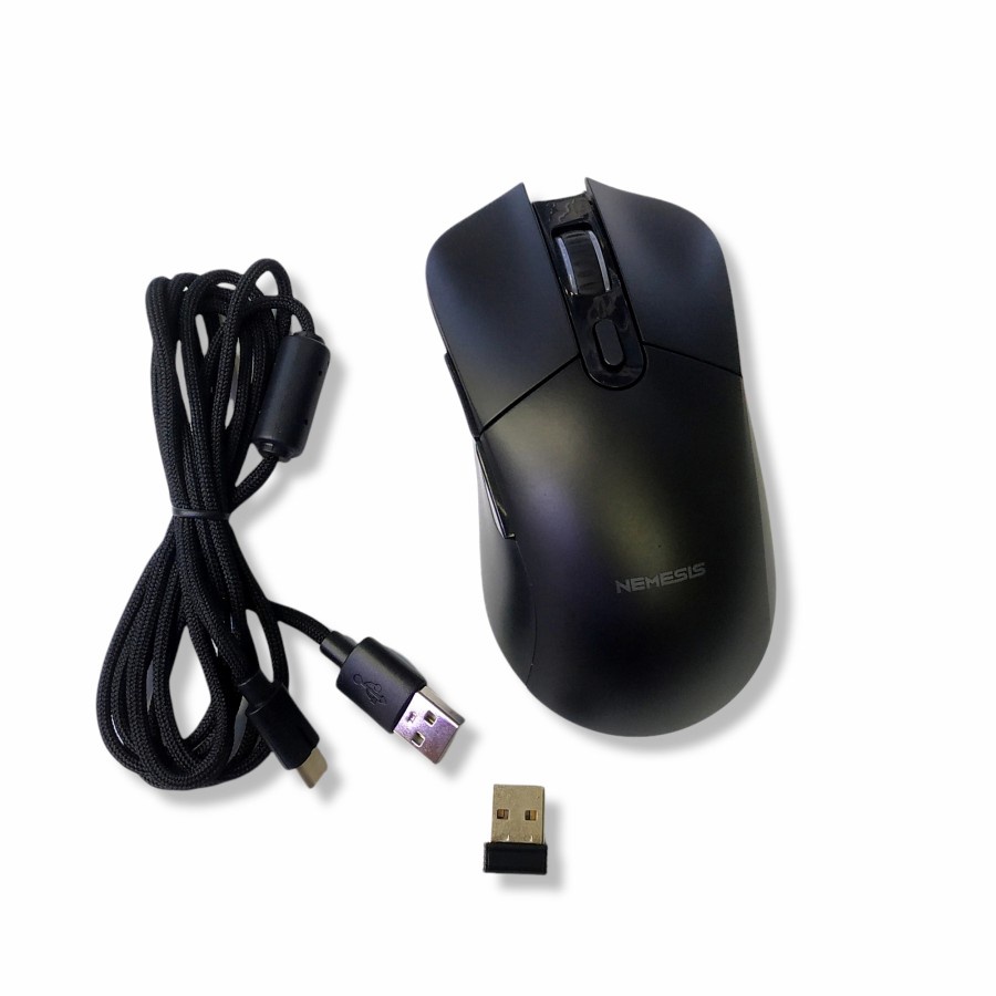 NYK Nemesis S80 Black Shark Mouse Gaming Dual Mode Wired &amp; Wireless