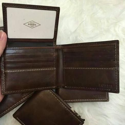 Berkualitas Dompet Fossil Original Laredo Men Wallet Nwt Authentic Diskon