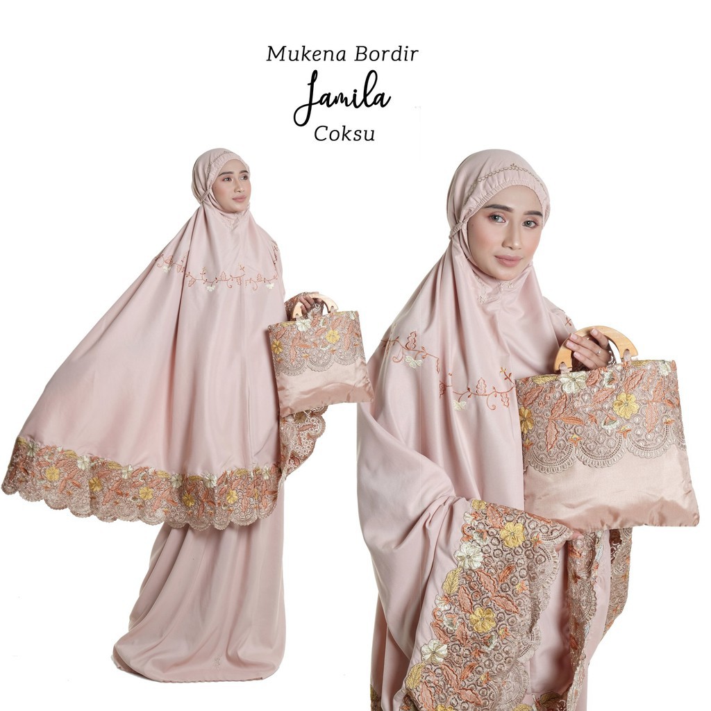 AGEN / GROSIR PUSAT GROSIR MUKENA DEWASA / MUkENA BORDIR JAMILA PREMIUM