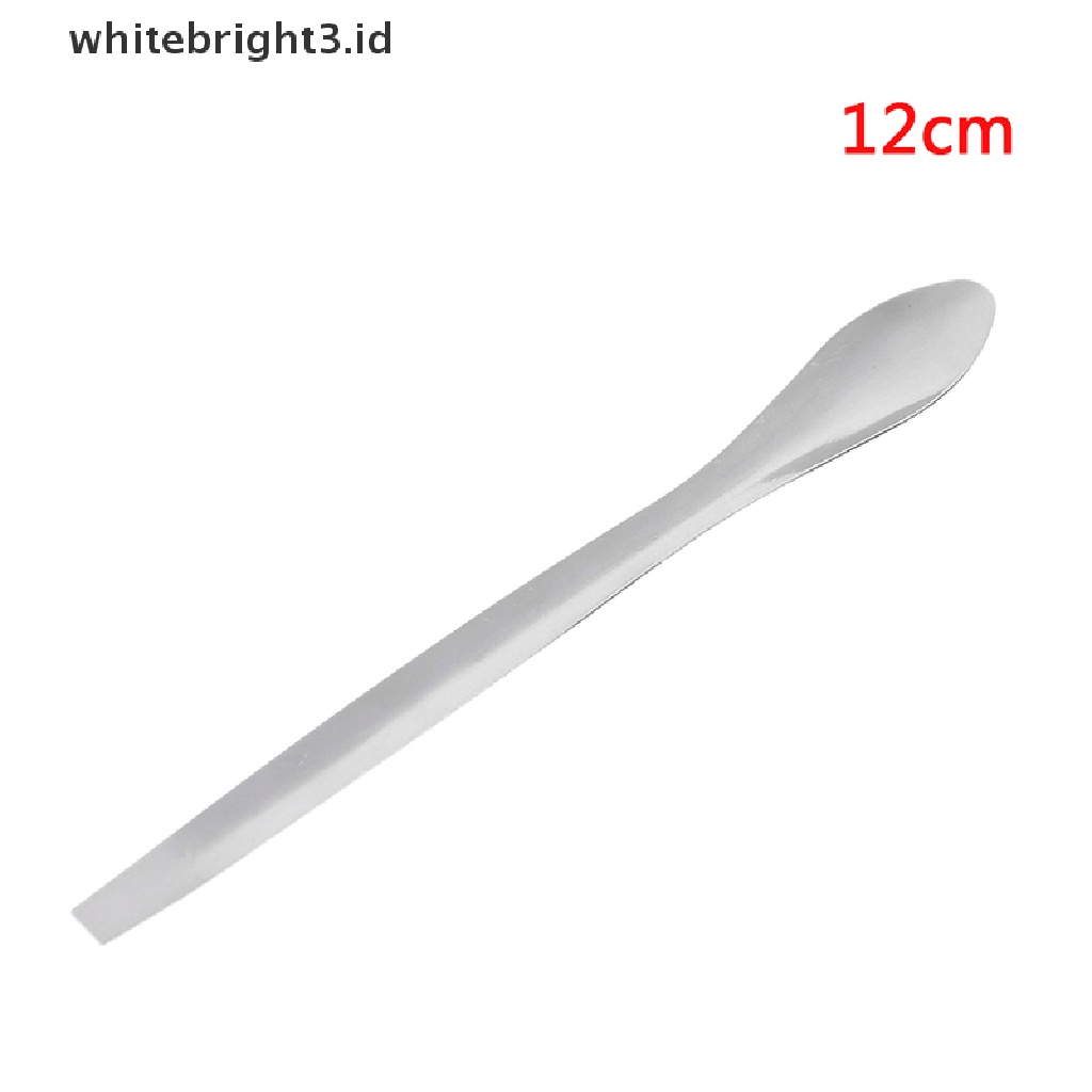 (whitebright3.id) Sendok Spatula Mikro Bahan Stainless Steel Untuk Laboratorium / Obat