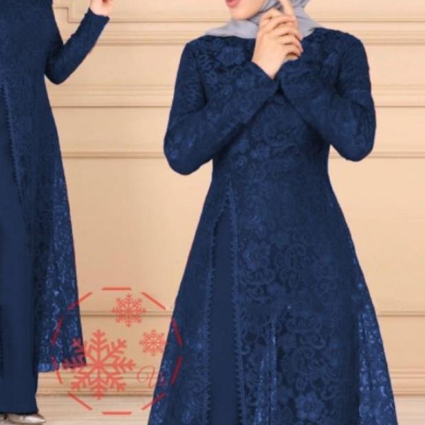 SET CELANA TUNIK SAMOA, BRUKAT, GAMIS HIJAB MUSLIM, DRESS MAXY, SETELAN, 4 UKURAN