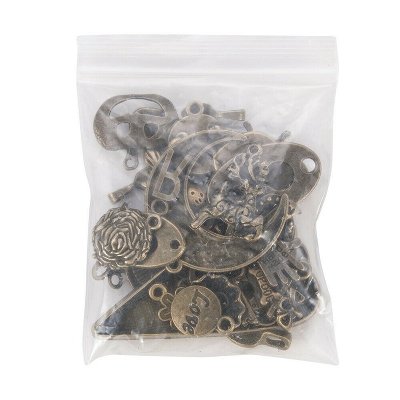 Random DIY Fashion Liontin Perak 50G/Pack Tibet Bronze Vintage Untuk Kalung Gelang Membuat Perhiasan Kerajinan