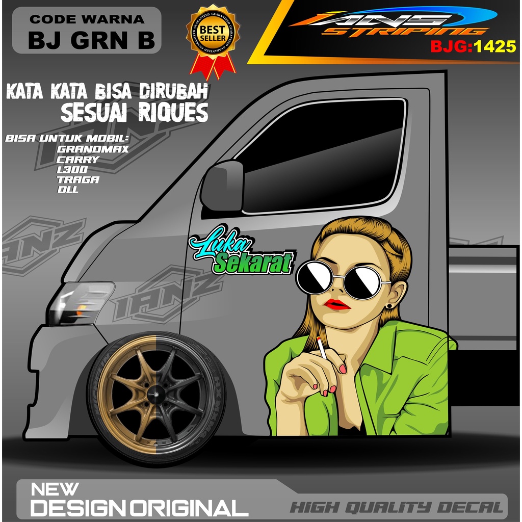 DECAL PINTU TRAGA / DECAL STIKER CARRY / STIKER MOBIL PICK UP