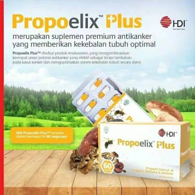 Propoelix plus 60 vegecaps caps suplemen HDI promo propoelixplus