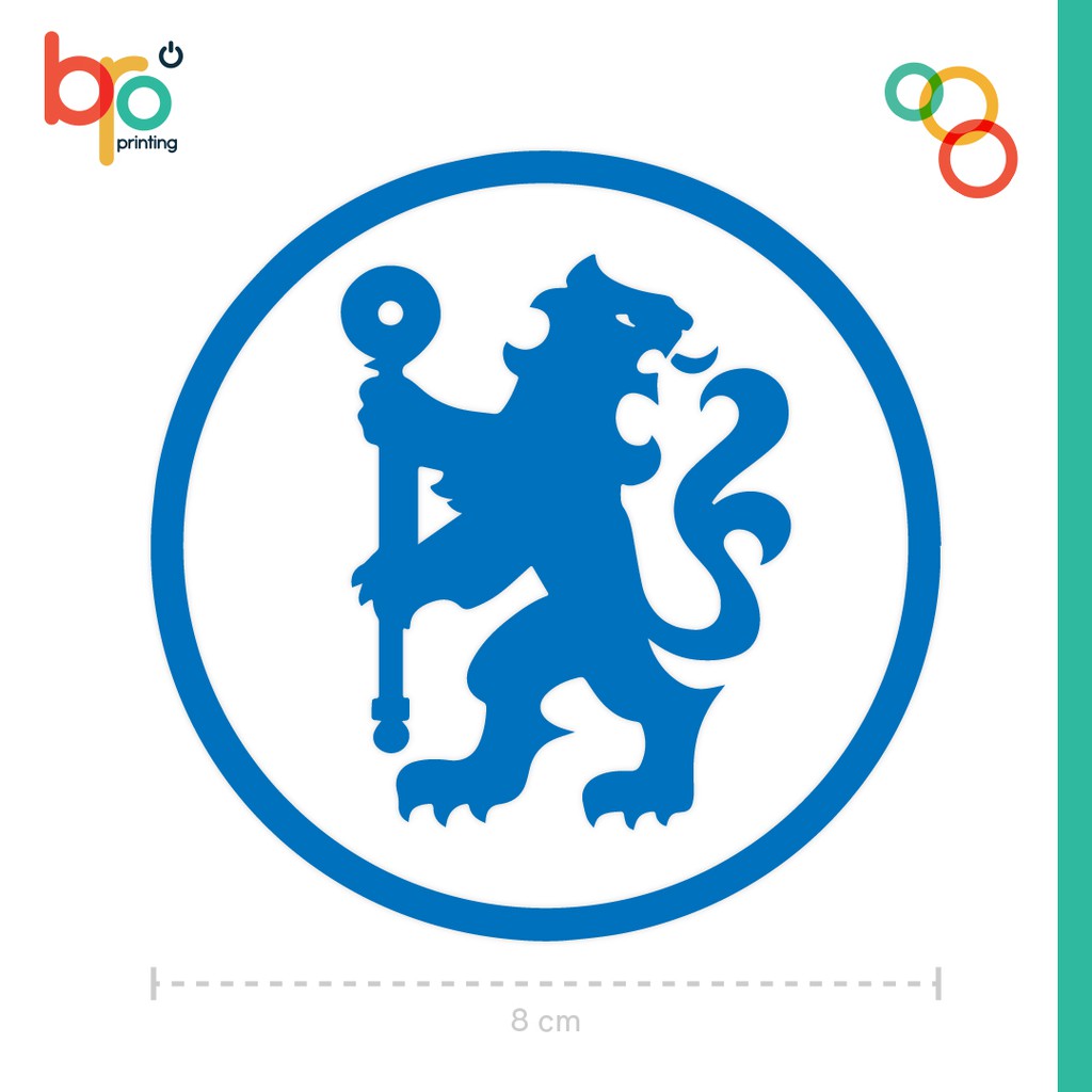 STICKER LOGO CHELSEA UNTUK AKSESORIS MOBIL ATAU MOTOR | CUTTING STICKER