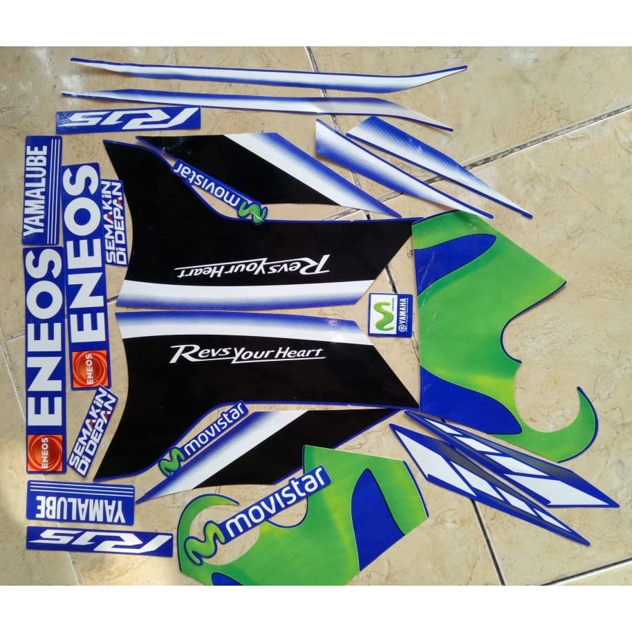 stiker striping yamaha R15 movistar 2017