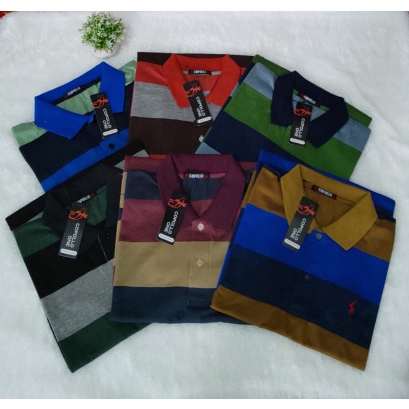 kaos Krah salur cowok terbaru kaos Krah polo cowok premium terbaru kaos Krah salur pria