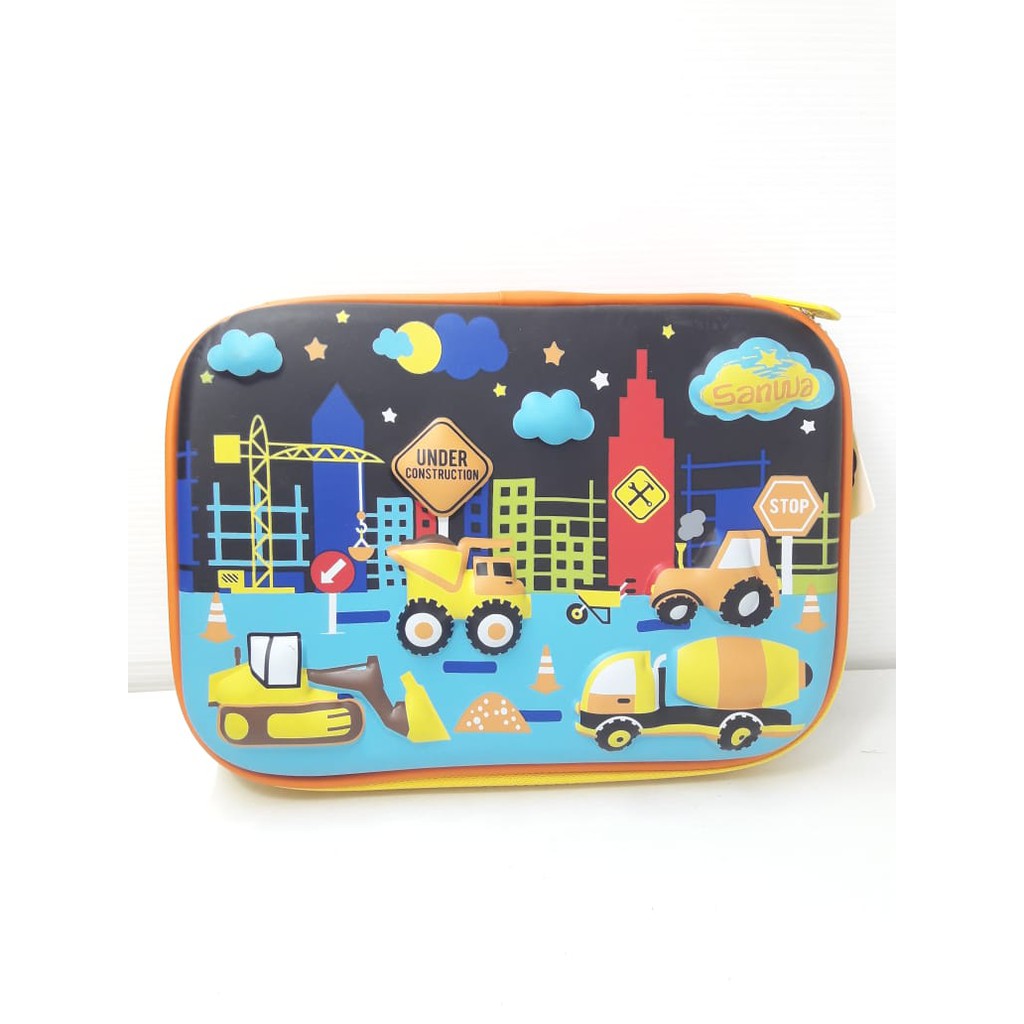 

Kotak Pensil Hard Case Motif 3D Timbul Sanwa A