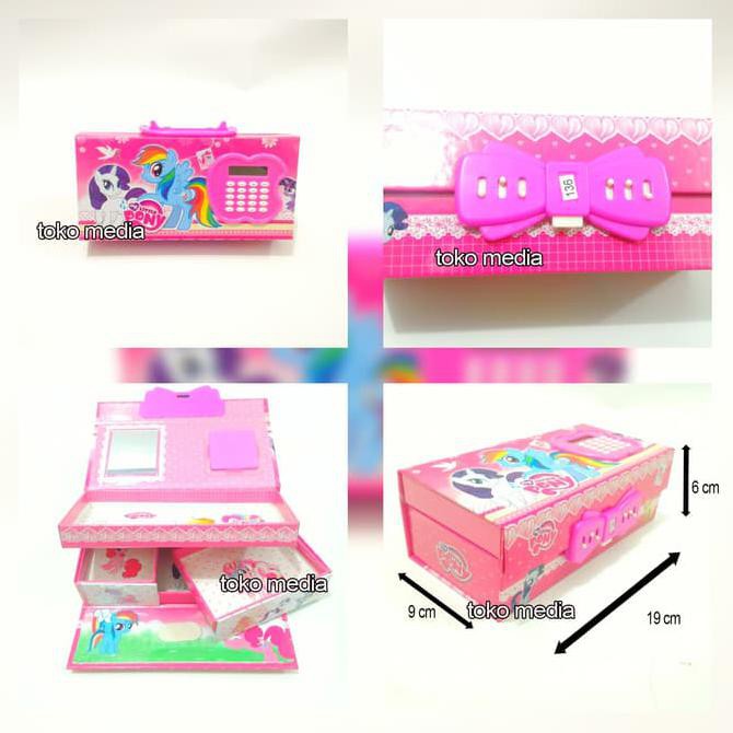 

TOP PRODUK KOTAK TEMPAT PENSIL PAKAI KODE ANGKA ADA KALKULATOR MY LITTLE PONY , 4R...